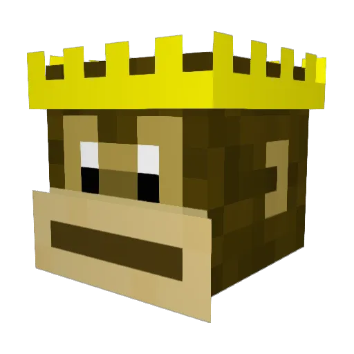 KennyDv Minecraft avatar head, 3D render