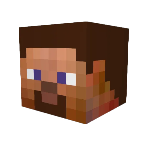 KennyEsstabon Minecraft avatar head, 3D render