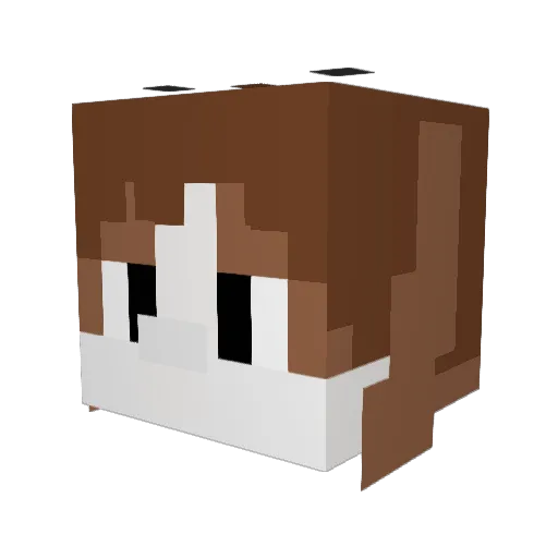 KennyIsKaput Minecraft avatar head, 3D render