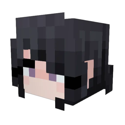 KennyRules Minecraft avatar head, 3D render