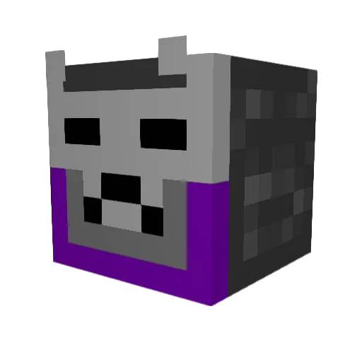 KennySRP Minecraft avatar head, 3D render