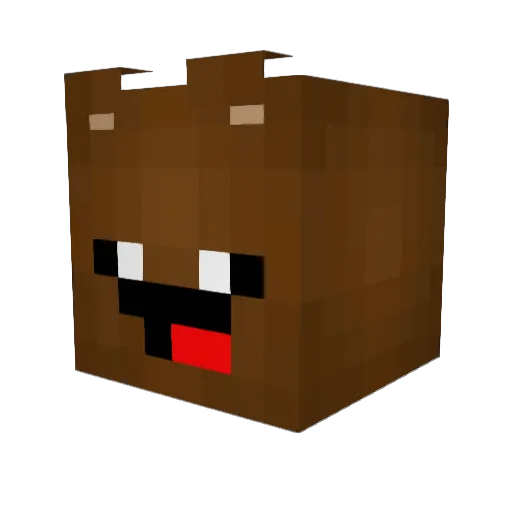 KennyTheKreeper Minecraft avatar head, 3D render