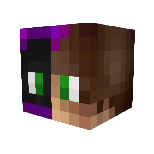 KennyTiger Minecraft avatar head, 3D render
