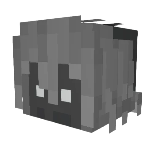 Kennydere Minecraft avatar head, 3D render