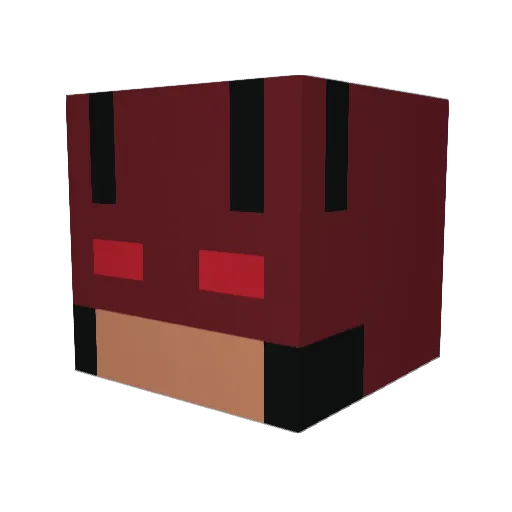 Kennyjavier Minecraft avatar head, 3D render