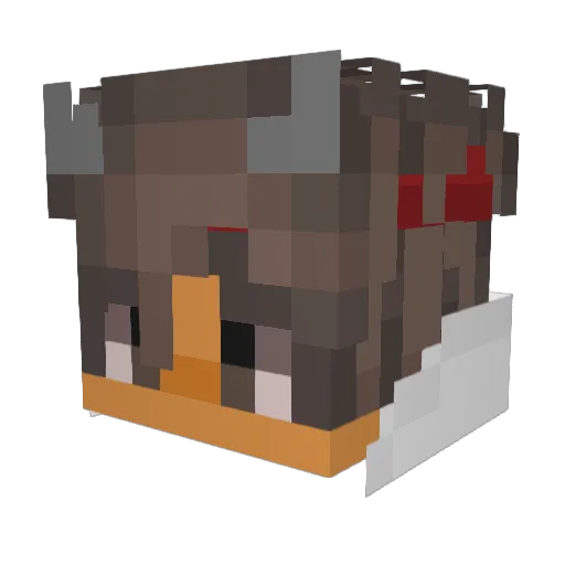 Kennys_069 Minecraft avatar head, 3D render