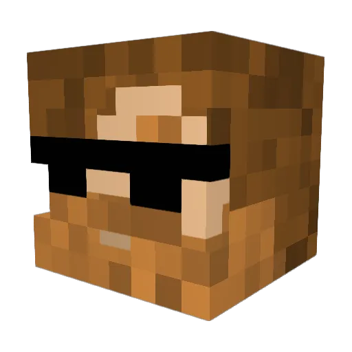 Kenobi123 Minecraft avatar head, 3D render