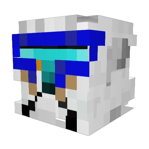KenobiC03 Minecraft avatar head, 3D render