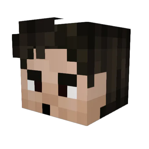 Kenobii Minecraft avatar head, 3D render