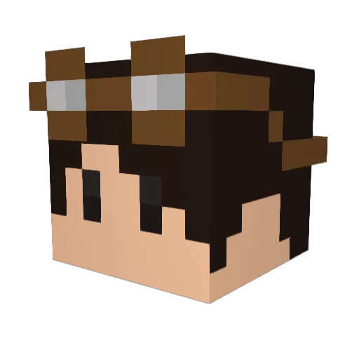 Kenokam Minecraft avatar head, 3D render