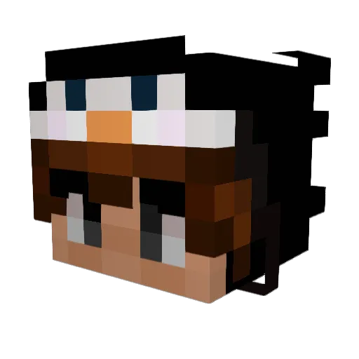 Kenopheus Minecraft avatar head, 3D render