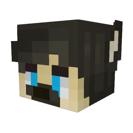 Kenoptic Minecraft avatar head, 3D render