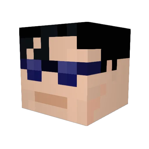 Kenotsu Minecraft avatar head, 3D render