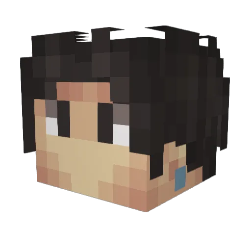 Kenoz_ Minecraft avatar head, 3D render