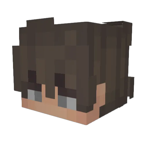 Kenpar1903 Minecraft avatar head, 3D render