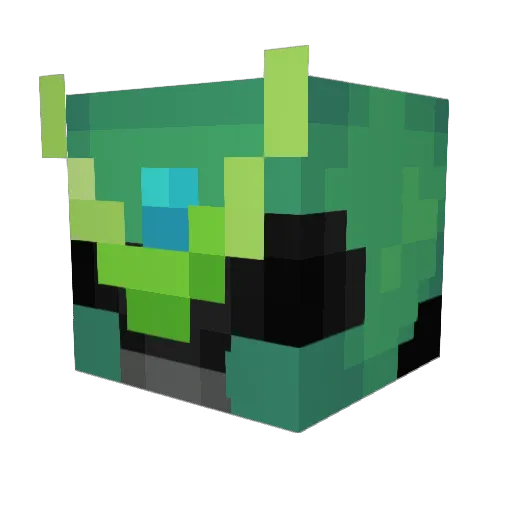 Kenpls Minecraft avatar head, 3D render