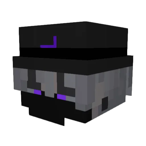 Kenqie Minecraft avatar head, 3D render
