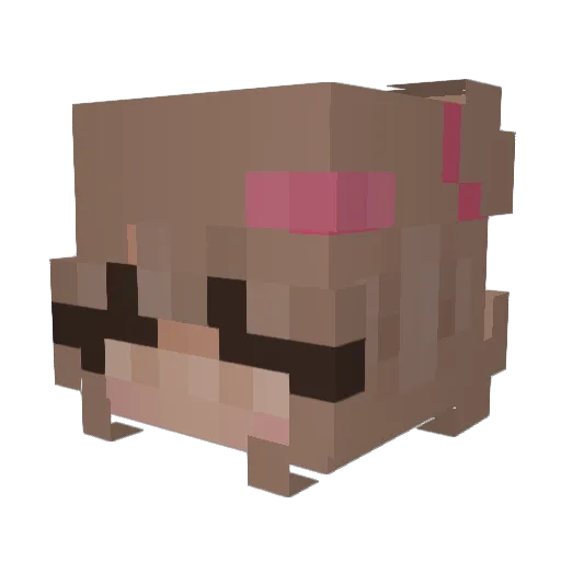 Kenrajo Minecraft avatar head, 3D render