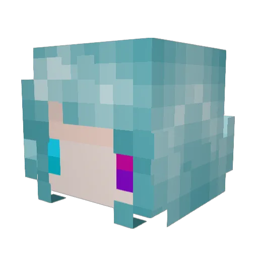 Kenrave Minecraft avatar head, 3D render