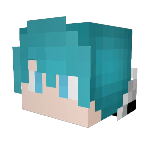 Kenrex Minecraft avatar head, 3D render