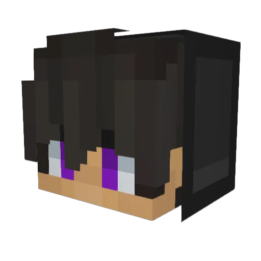 Kenritzu Minecraft avatar head, 3D render