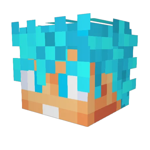 Kenryu1986 Minecraft avatar head, 3D render