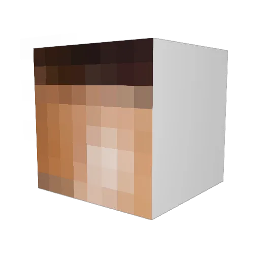 KenshiroPook Minecraft avatar head, 3D render