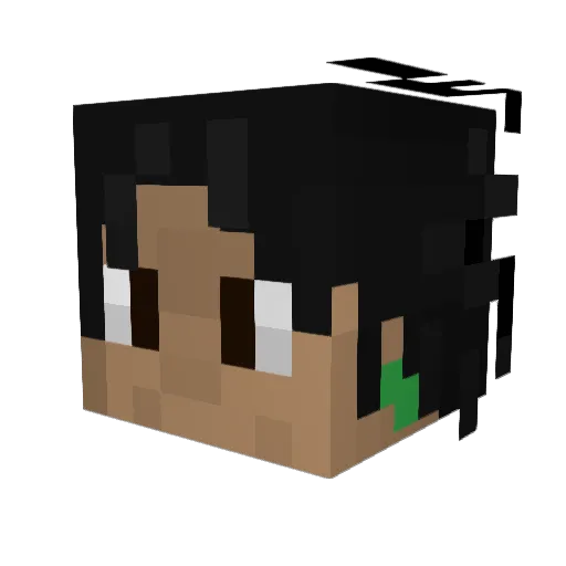 Kenshistar Minecraft avatar head, 3D render