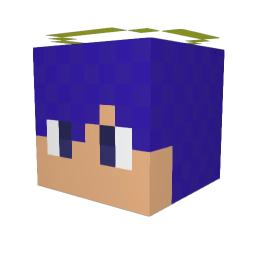 Kent_san Minecraft avatar head, 3D render