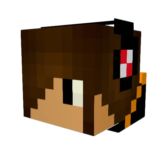 Kenta01 Minecraft avatar head, 3D render