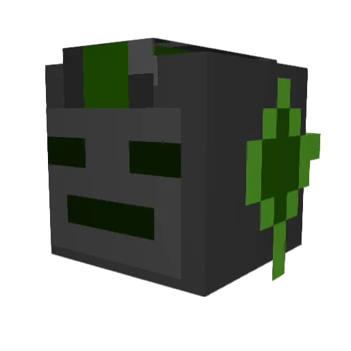 Kentanio Minecraft avatar head, 3D render
