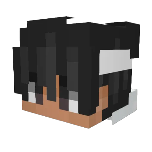 Kentar Minecraft avatar head, 3D render