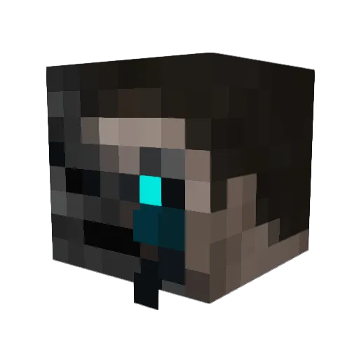 Kentiar Minecraft avatar head, 3D render