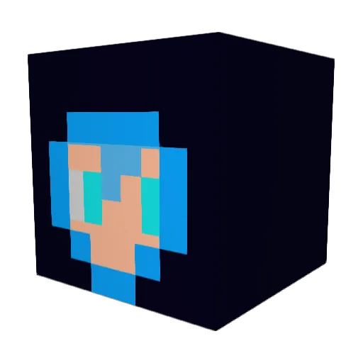 Kento01 Minecraft avatar head, 3D render