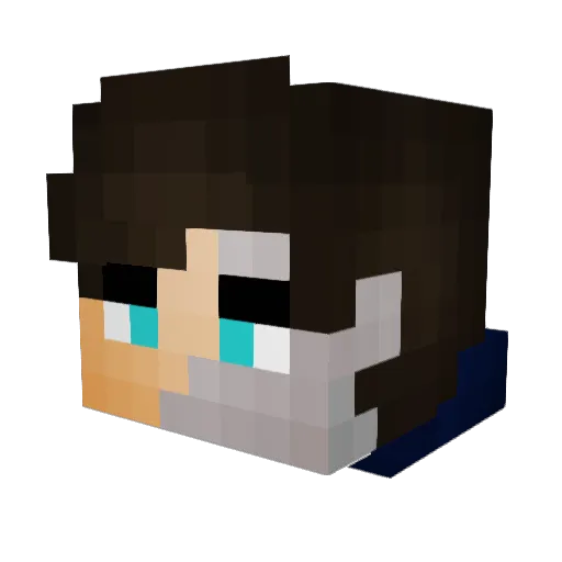 Kenttar Minecraft avatar head, 3D render