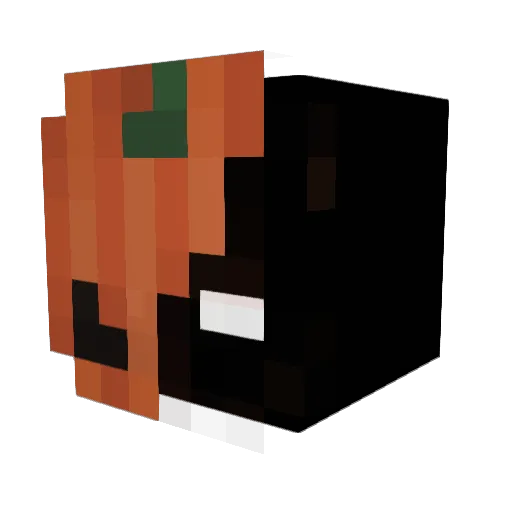 Kenttvoid Minecraft avatar head, 3D render