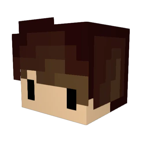 Kenwayy Minecraft avatar head, 3D render