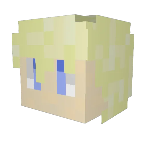 KenworthOP Minecraft avatar head, 3D render