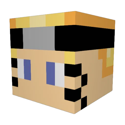 Keny1410 Minecraft avatar head, 3D render