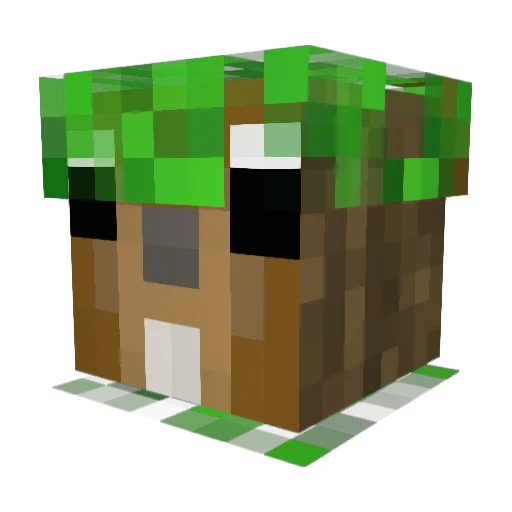 Kenyania Minecraft avatar head, 3D render
