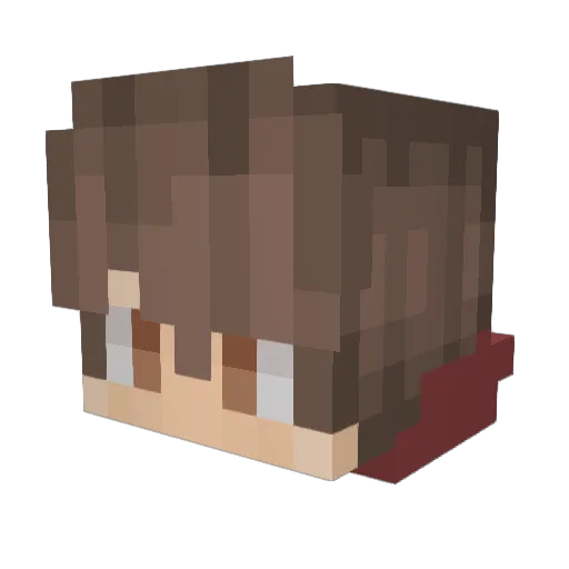 Kenyanot Minecraft avatar head, 3D render