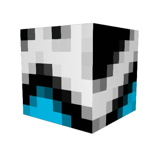 Kenyattas Minecraft avatar head, 3D render