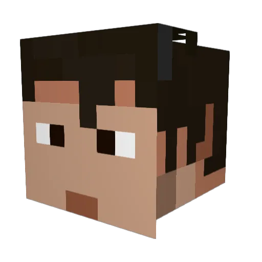 KenyoS Minecraft avatar head, 3D render
