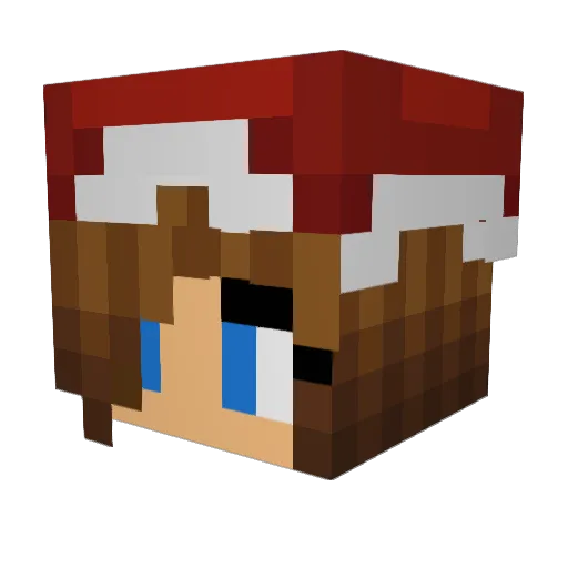 Kenzer36 Minecraft avatar head, 3D render