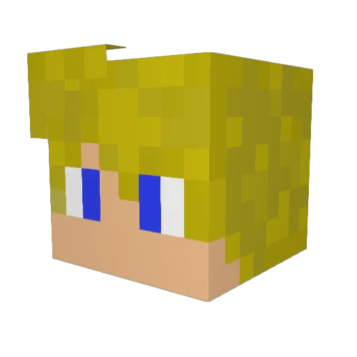 KenzerGaming Minecraft avatar head, 3D render