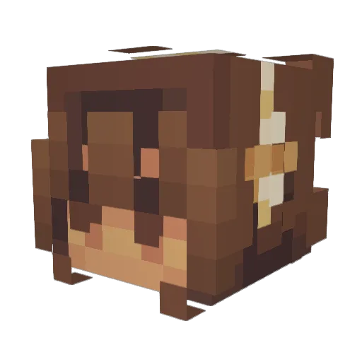 Kenzie1111111 Minecraft avatar head, 3D render