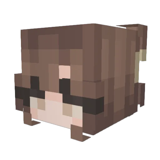 Kenzie80 Minecraft avatar head, 3D render