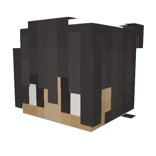 KenzieDuren Minecraft avatar head, 3D render