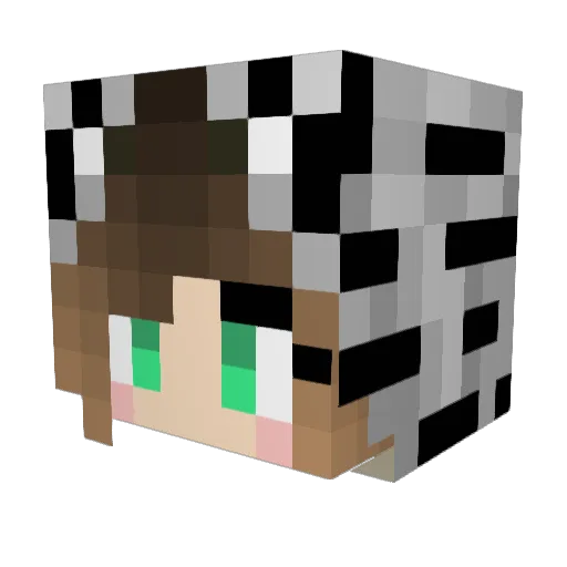 KenzieMB Minecraft avatar head, 3D render