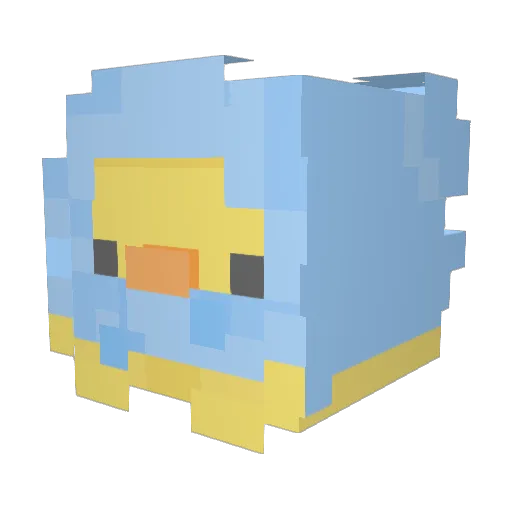KenzieTheFool Minecraft avatar head, 3D render